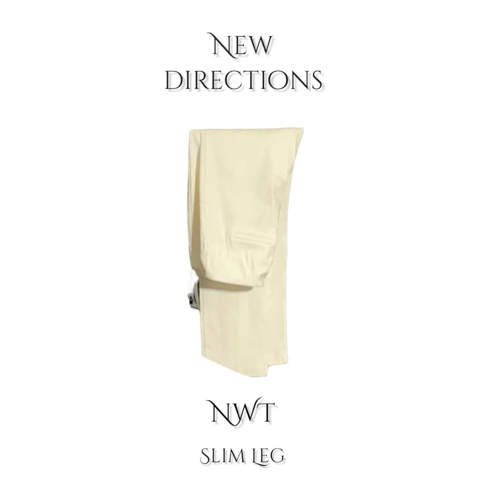 New Directions Slim Leg Pants Snow Women’s Size 12